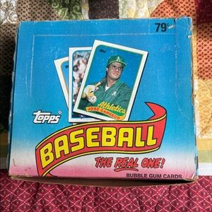 1989 Topps Baseball Card Box